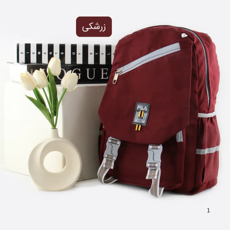 کوله پشتی زرشکی rebock