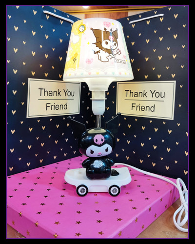 آباژور و چراغ خواب ۴۰ سانتیمتری کرومی