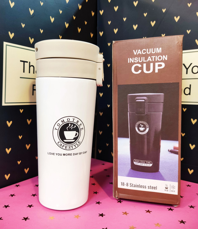 تراول ماگ بلند ۵۰۰ میلی لیتری رنگ سفید