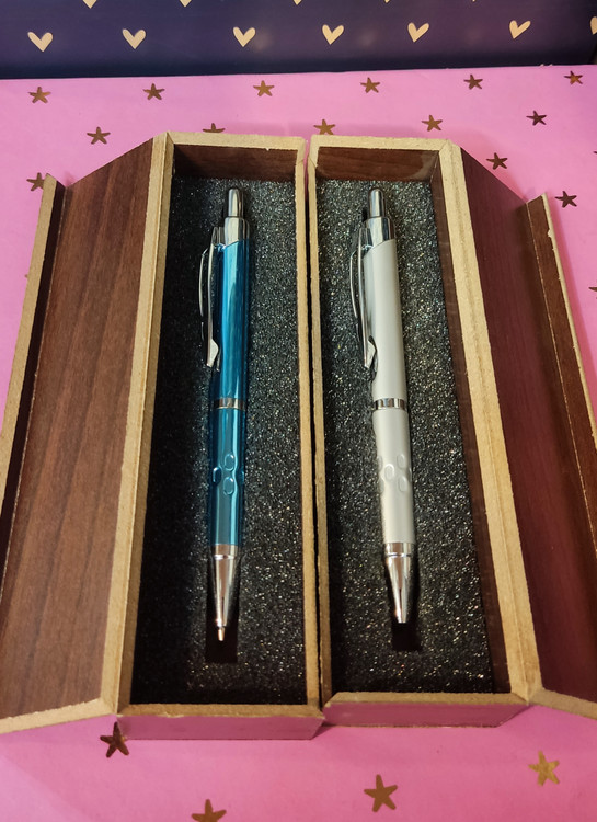 خودکار اتودی ،کلکسیونی ، رنگ آبی و نقره ای