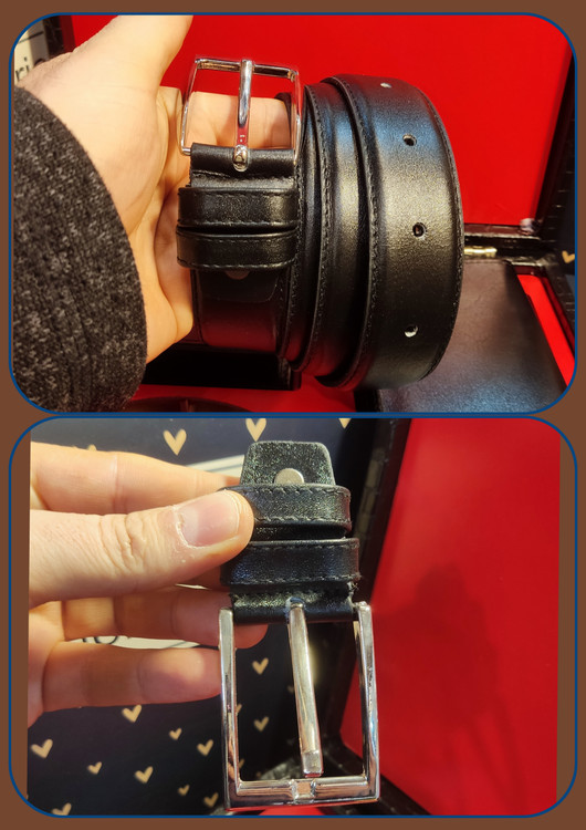 کمربند چرم با سگک استیل و یراق عالی