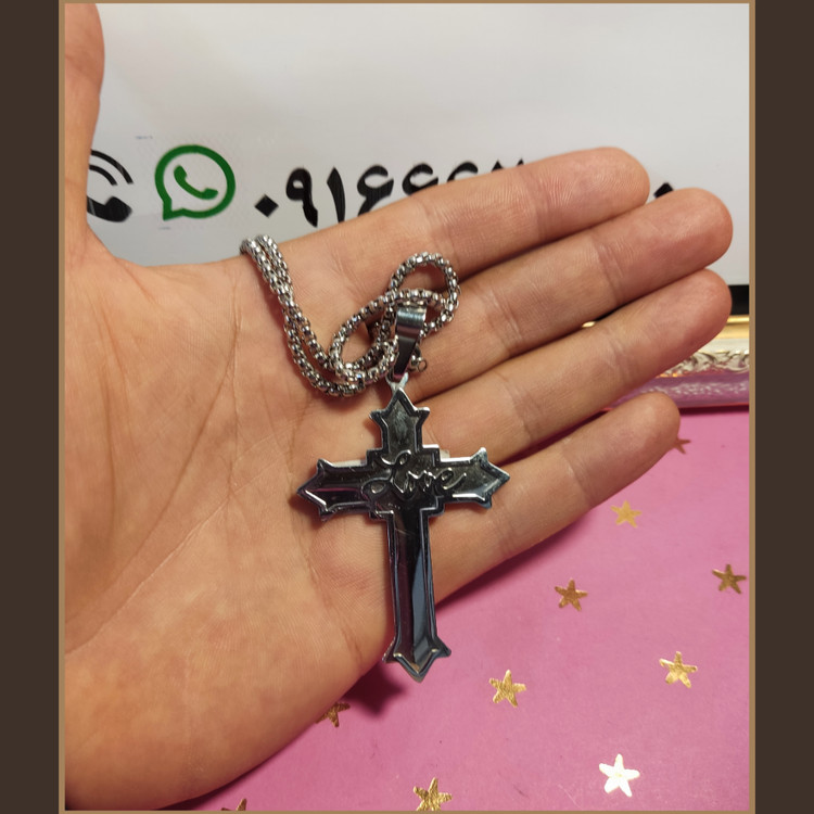 پلاک صلیب استیل