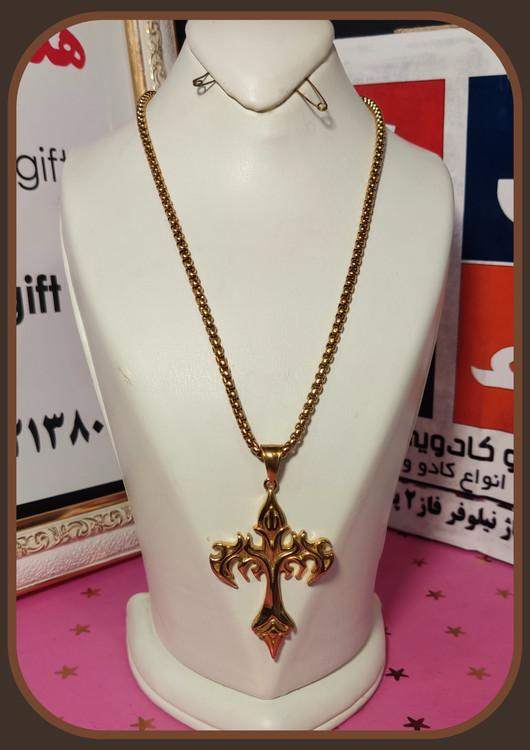 زنجیر و پلاک استیل درجه یک رنگ ثابت و ضد حساسیت