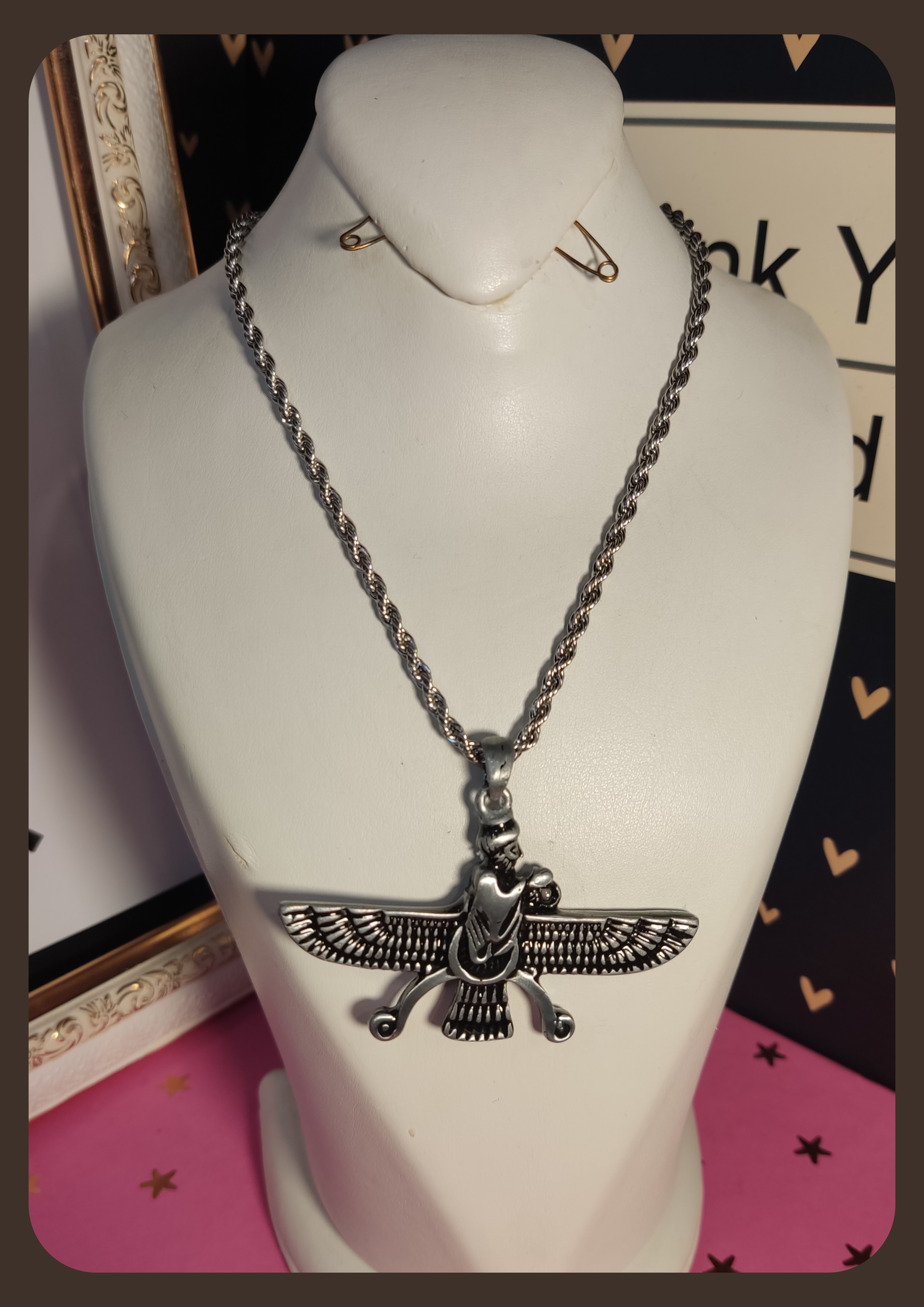 پلاک فروهر استیل اصل ضد حساسیت و رنگ ثابت