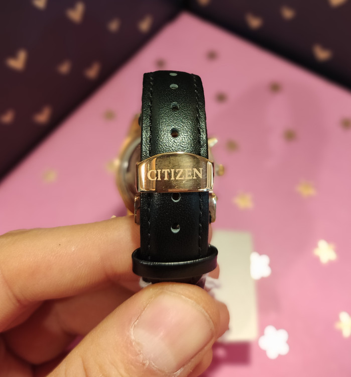برند citizen بند چرمی و دو زمانه ،بند چفتی جدید