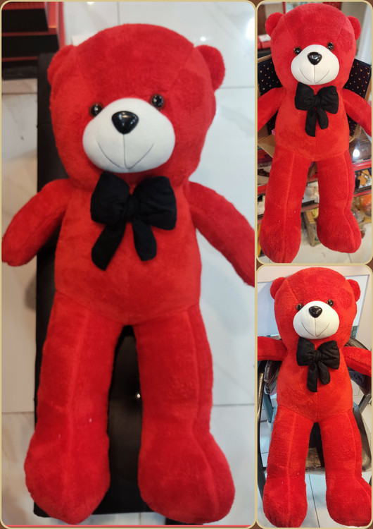 خرس قرمز خارجی پاپیون مشکی ،اندازه ۱۰۰ سانتیمتر