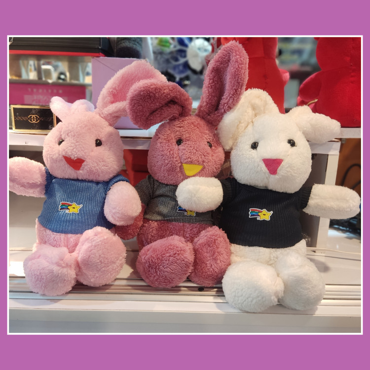 خرگوش پولیشی ۳۵ سانت در سه رنگ