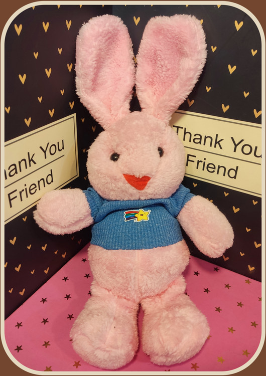 خرگوش پولیشی رنگین کمانی ، صورتی کمرنگ