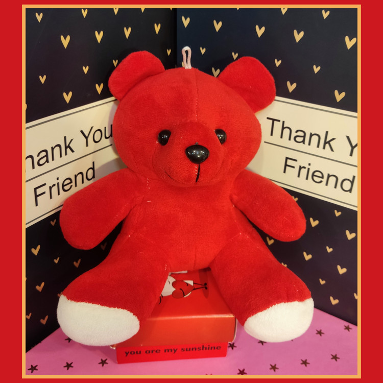 خرس قرمز ولنتاینی ۳۰ سانت