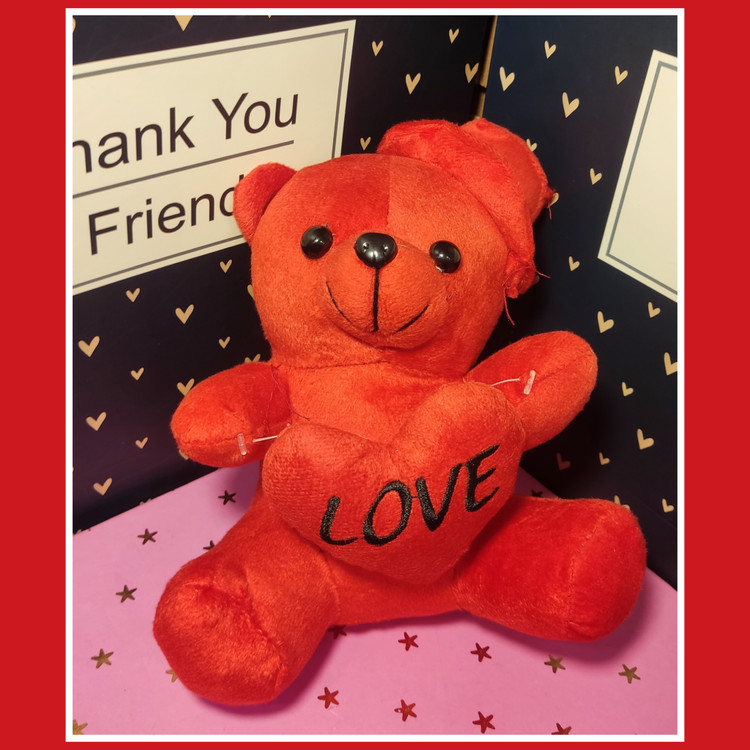 خرس قرمز ۳۰ سانتیمتری Love