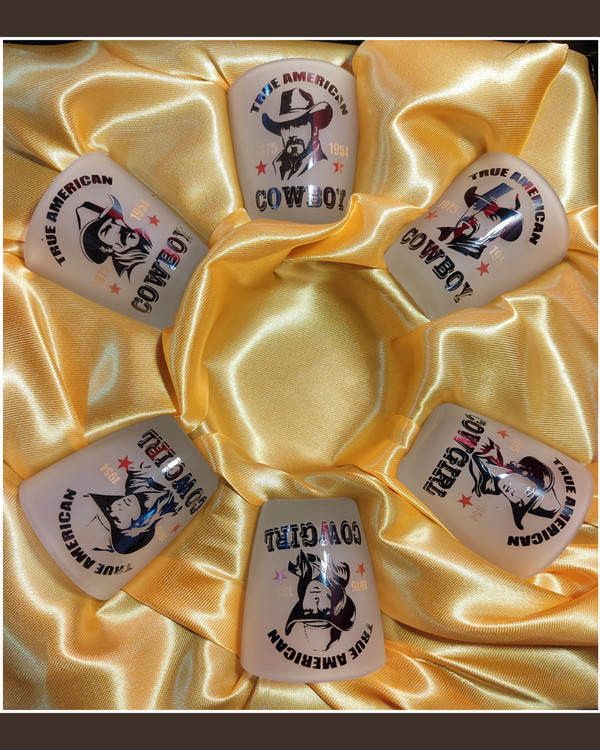 ۶ عدد شات شیشه ای یخی